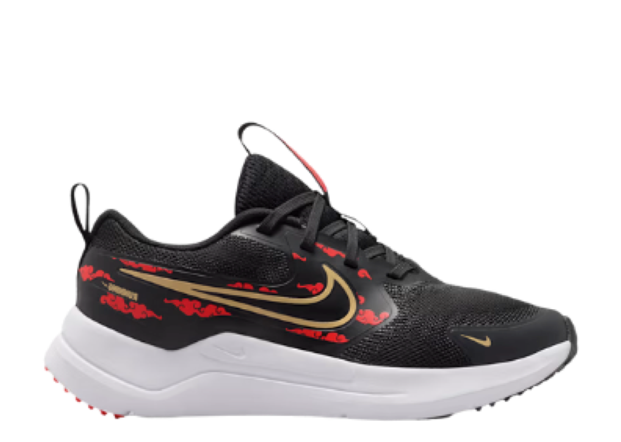 Nike Cosmic Runner Black Red Metallic Gold (Grade School)