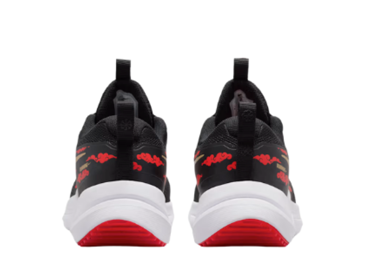 Nike Cosmic Runner Black Red Metallic Gold (Grade School) - photo 3