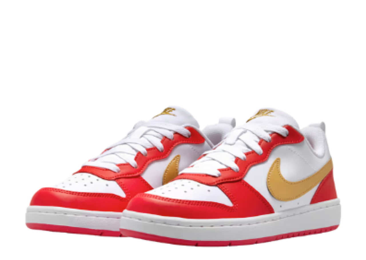 Nike Court Borough Low Recraft White University Red Gold (Grade School) - photo 2
