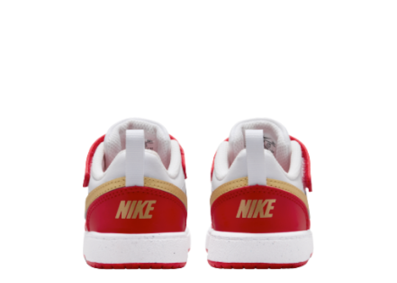 Nike Court Borough Low Recraft White University Red Gold (Toddler) - photo 3