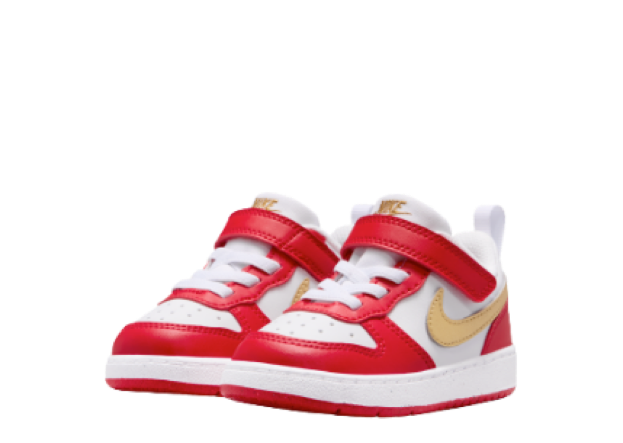 Nike Court Borough Low Recraft White University Red Gold (Toddler) - photo 2