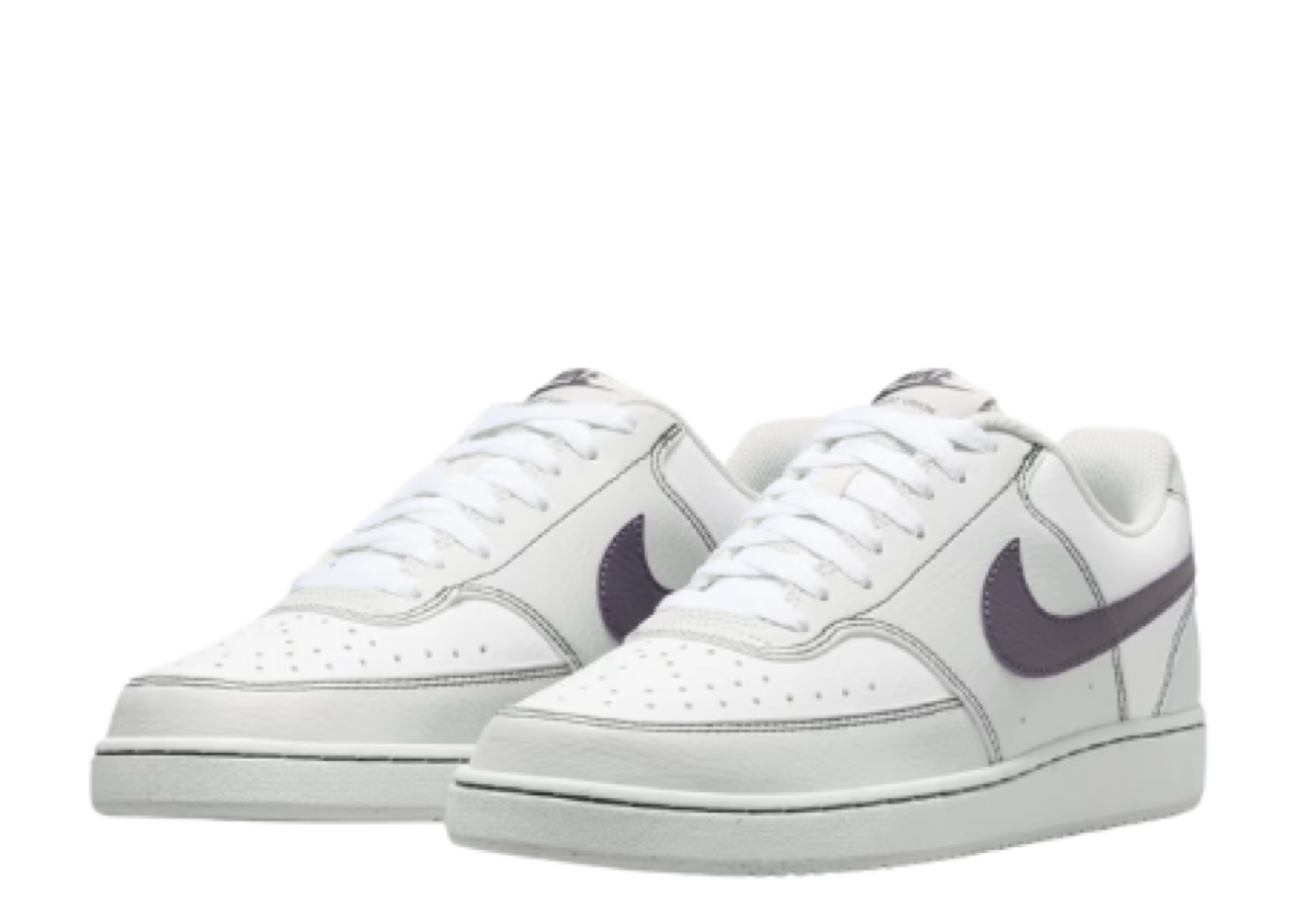 Nike Court Vision Low Next Nature CS Vast Grey White Dark Raisin (Women's) - photo 2