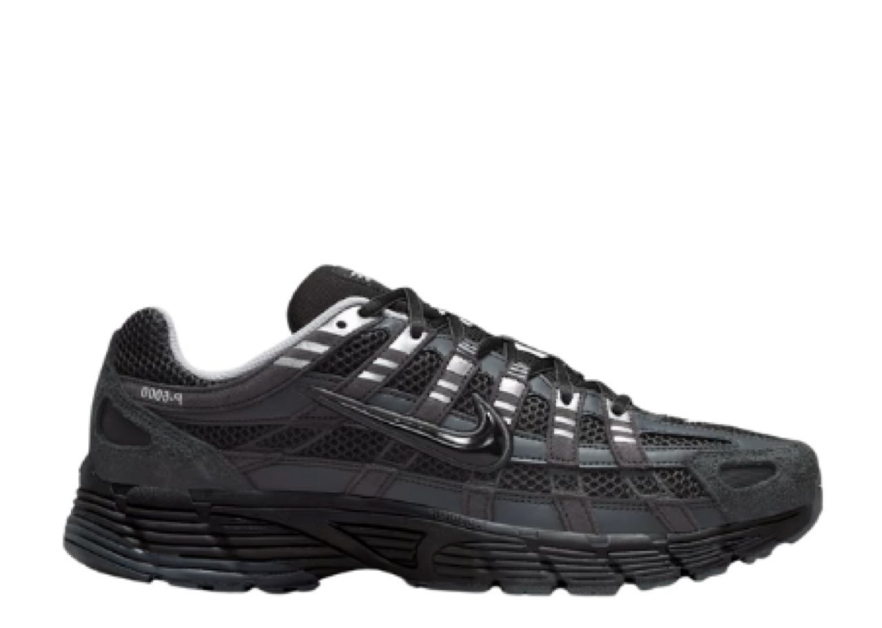 Nike P-6000 Suede Anthracite Metallic Silver