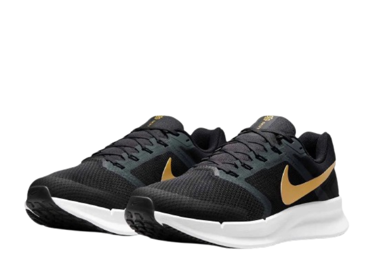 Nike Run Swift 3 Black Anthracite White Metallic Gold - photo 2