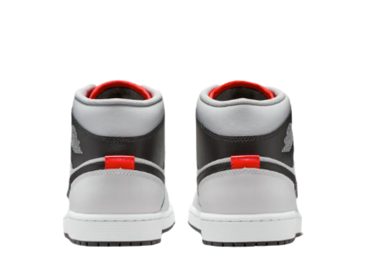 Air Jordan 1 Mid White Neutral Grey Infrared - photo 3