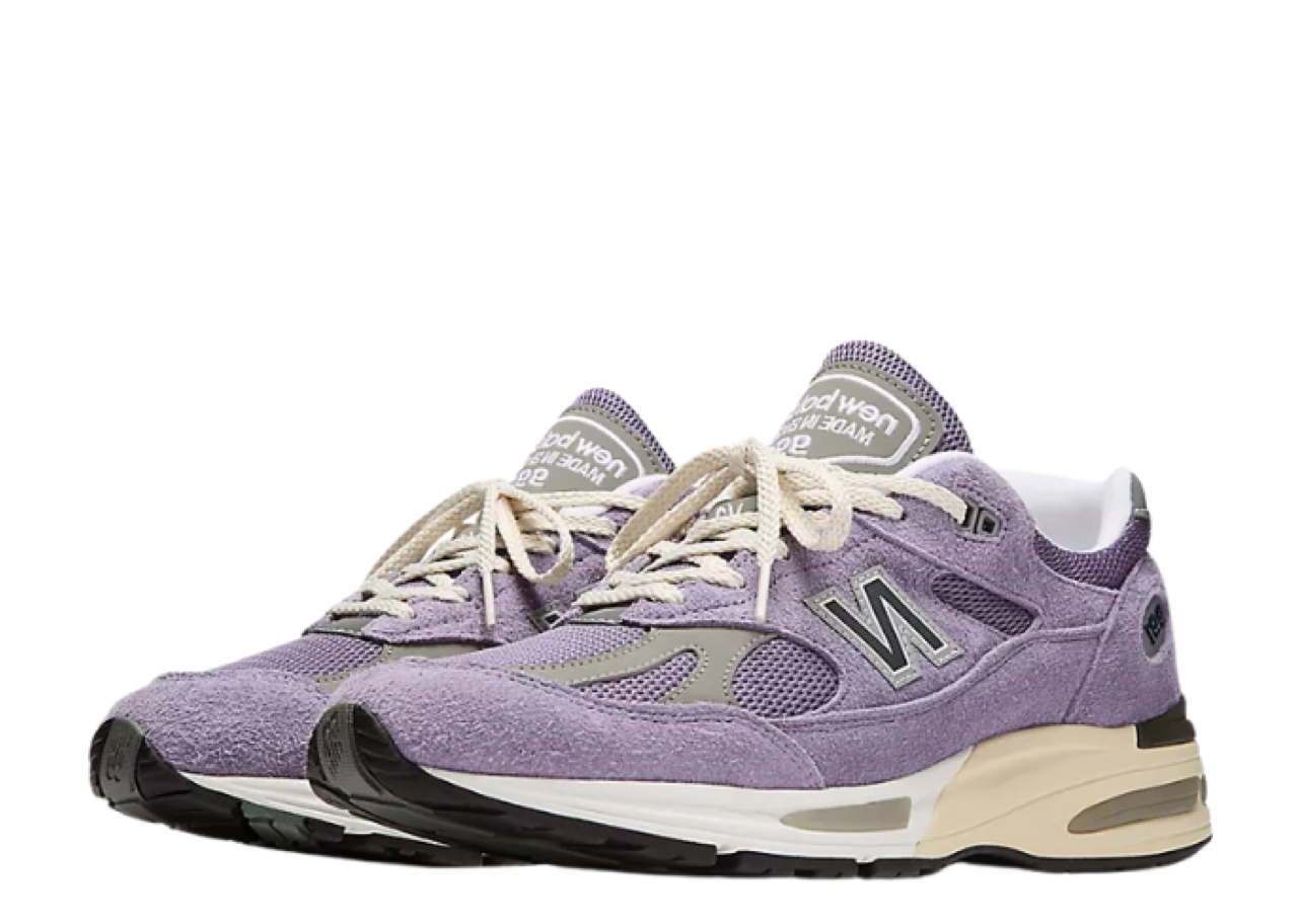 New Balance Made in UK 991v2 Grounded pastels Dusk Purple Sage - photo 2