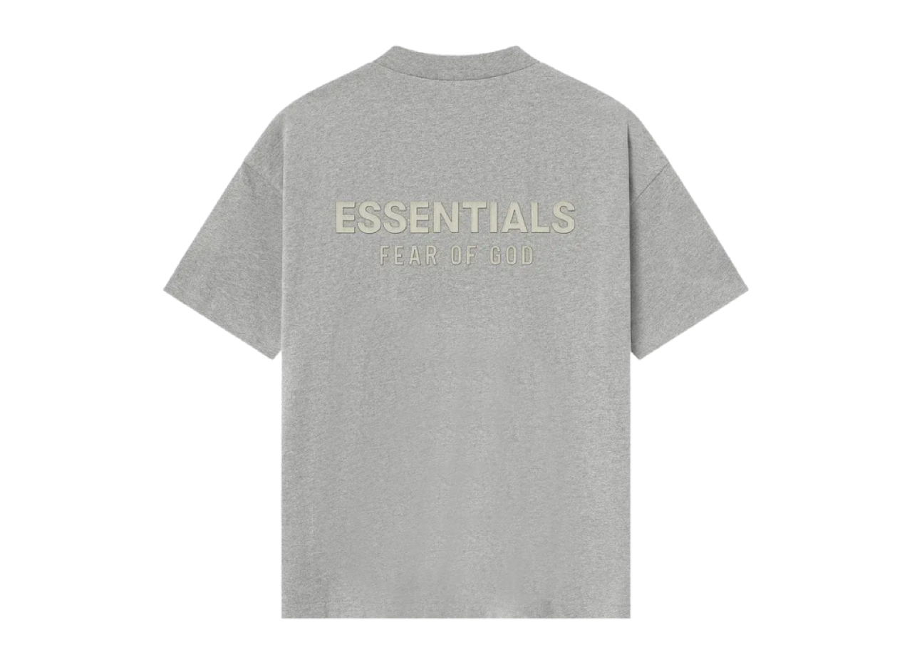 Fear of God Essentials Classic Tee Concrete Heather - photo 2