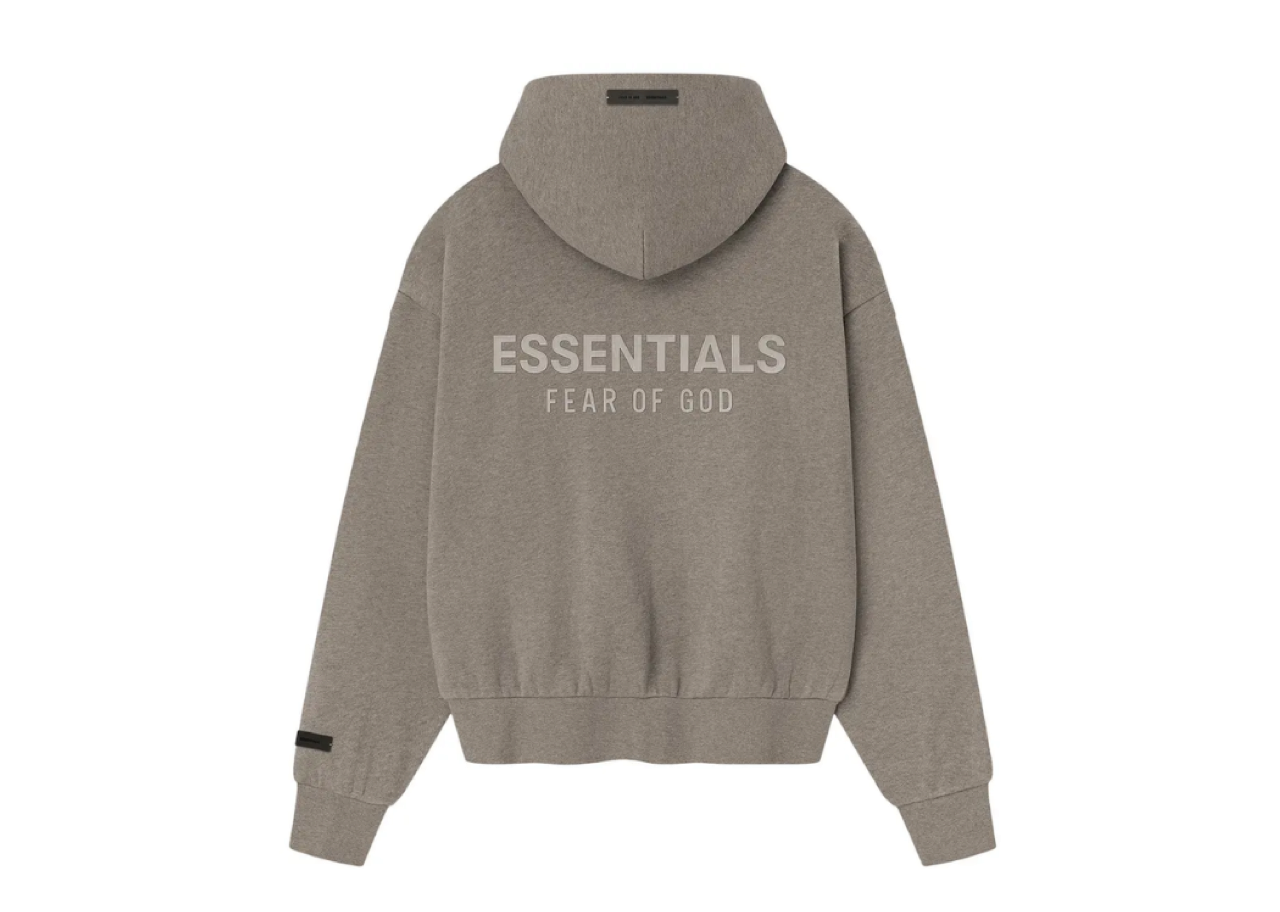 Fear of God Essentials Classic Fleece Zip Up Hoodie Homestead Heather - photo 2