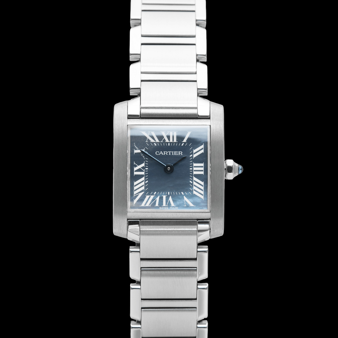 Cartier Tank Francaise Small Blue MOP Ref: W51034Q3 - photo 2