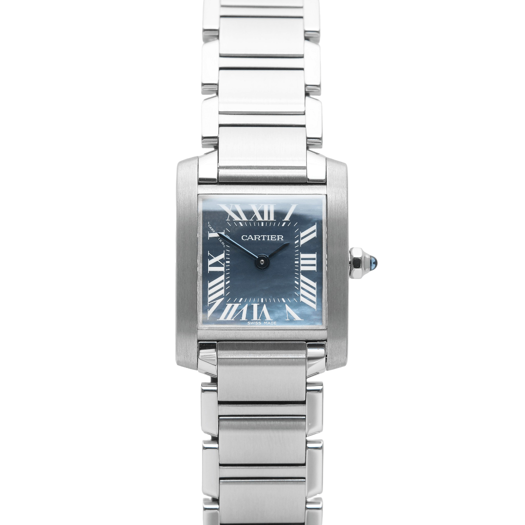 Cartier Tank Francaise Small Blue MOP Ref: W51034Q3