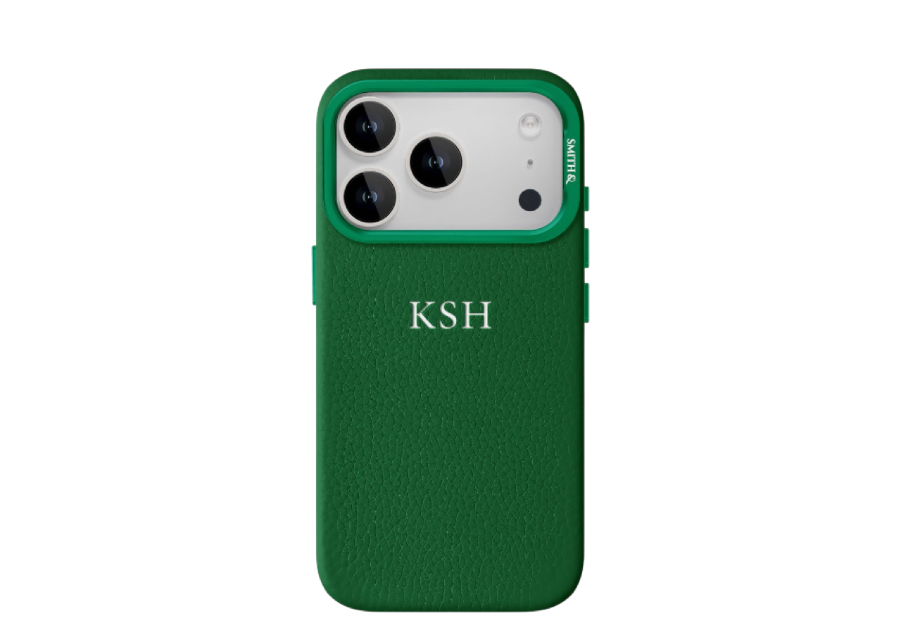 Smith&Leather iPhone 17 Pro Max MagSafe Leather Case Kickstand Lens Frame Green - photo 2
