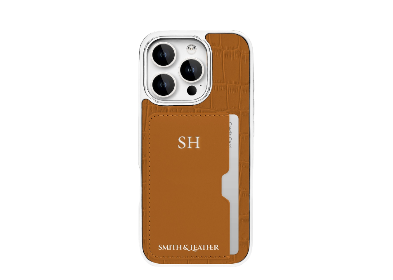 Smith&Leather iPhone 15 Pro Max Frame Card Holder Case Tan - photo 2