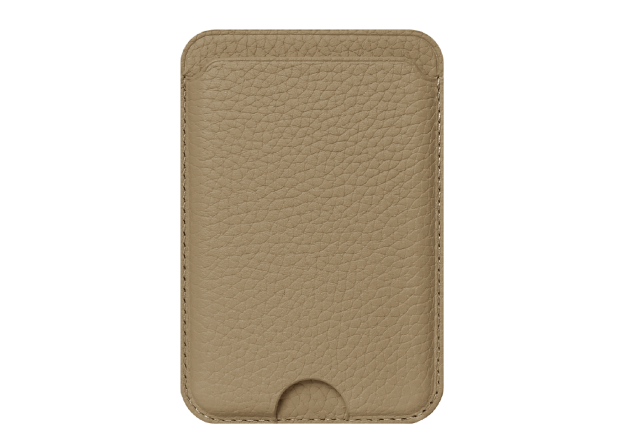 Smith&Leather MagSafe Card Holder Soft Taupe