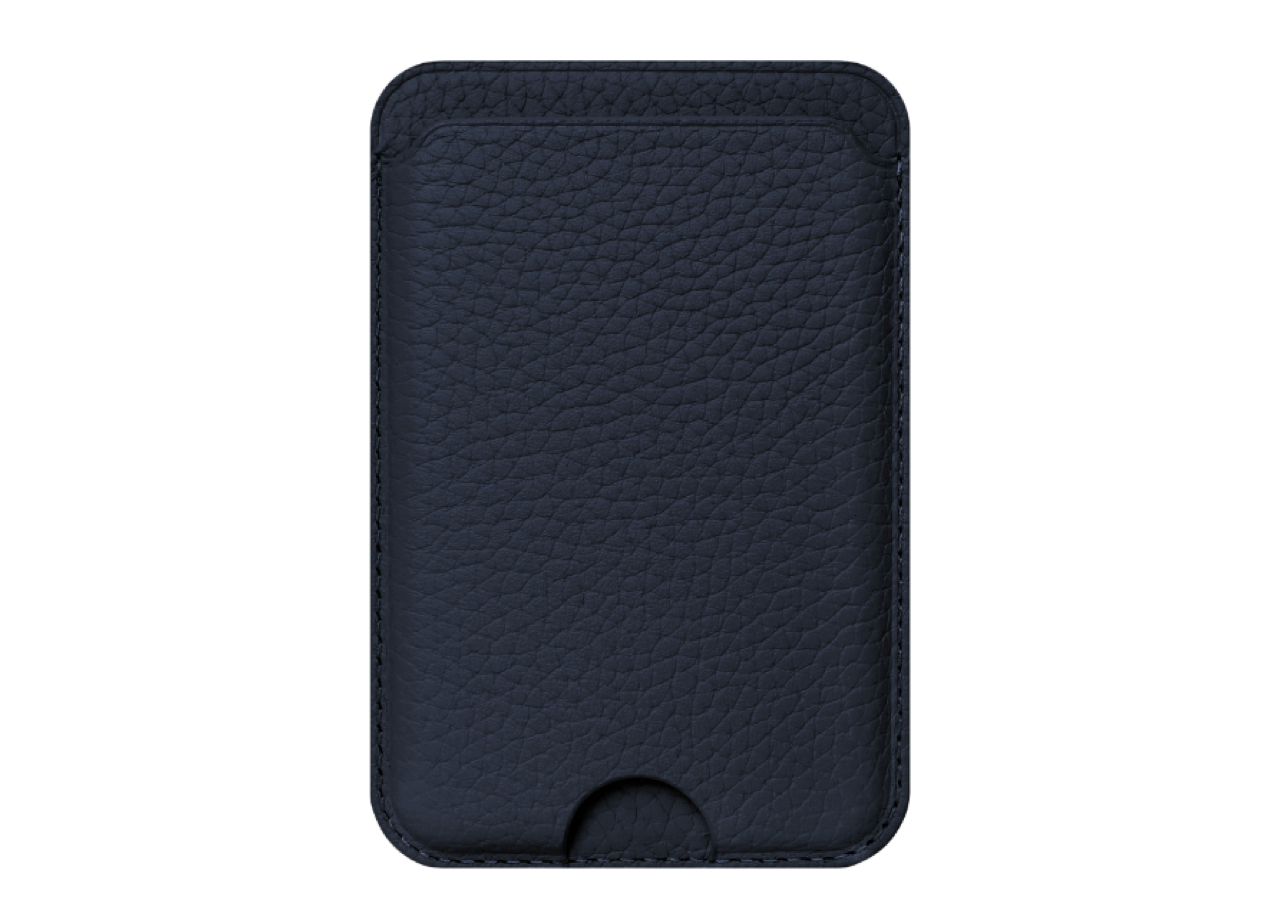 Smith&Leather MagSafe Card Holder Navy