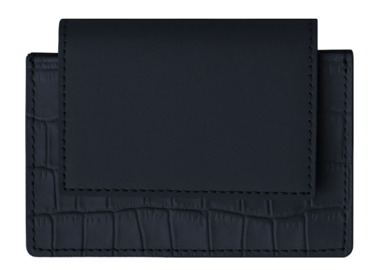 Smith&Leather Accordion Wallet Navy