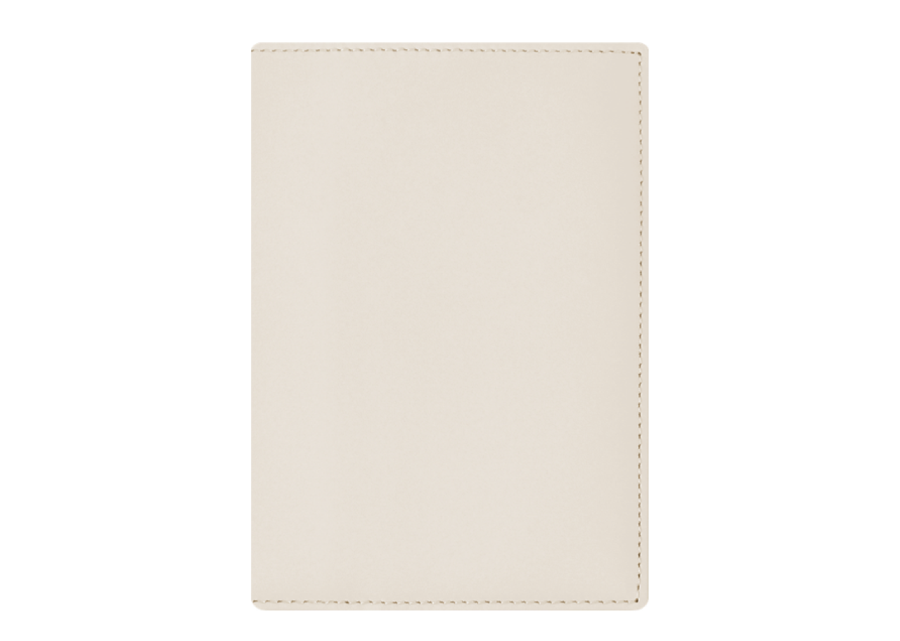 Smith&Leather Passport Cover Ivory