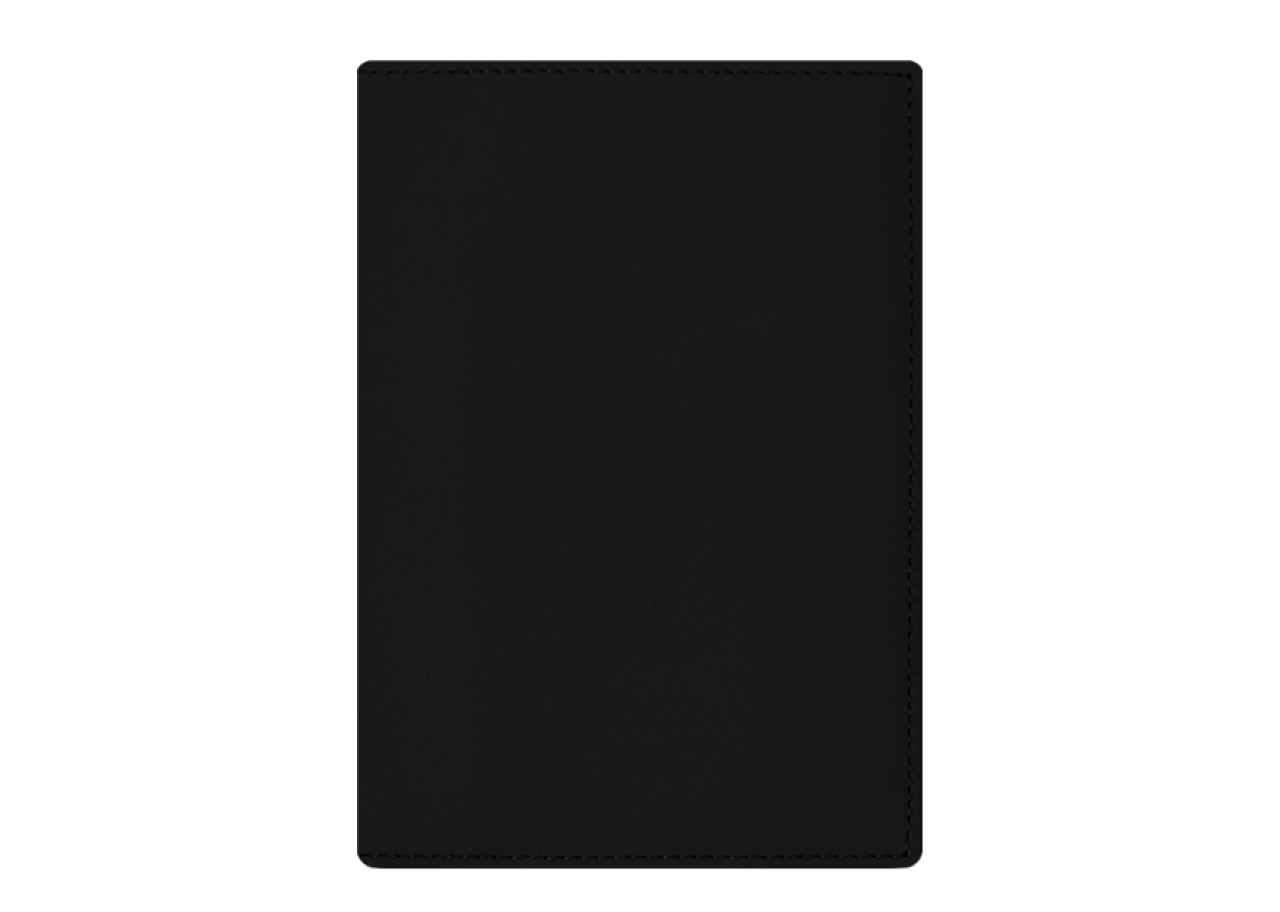 Smith&Leather Passport Cover Black