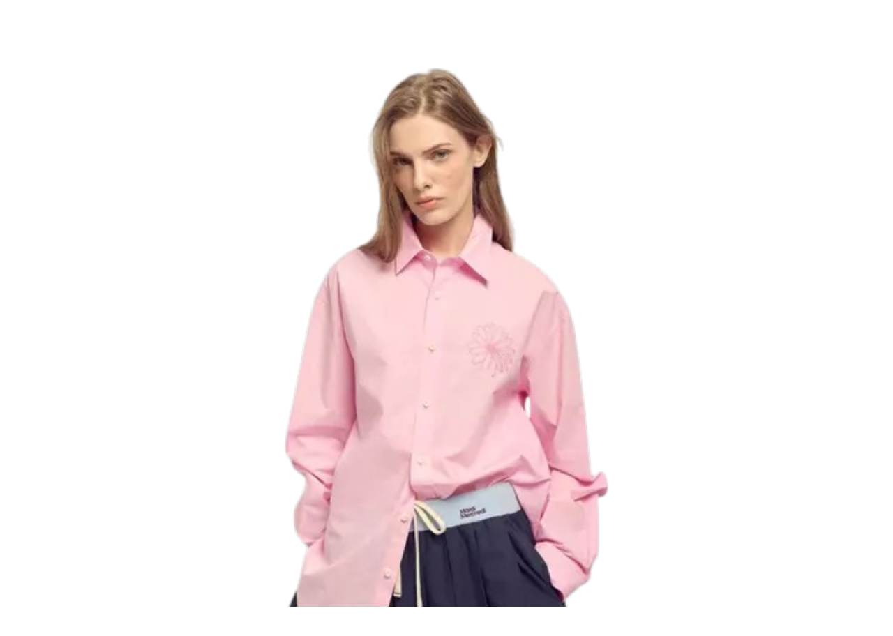 Mardi Mercredi Cotton Poplin Shirt Pink