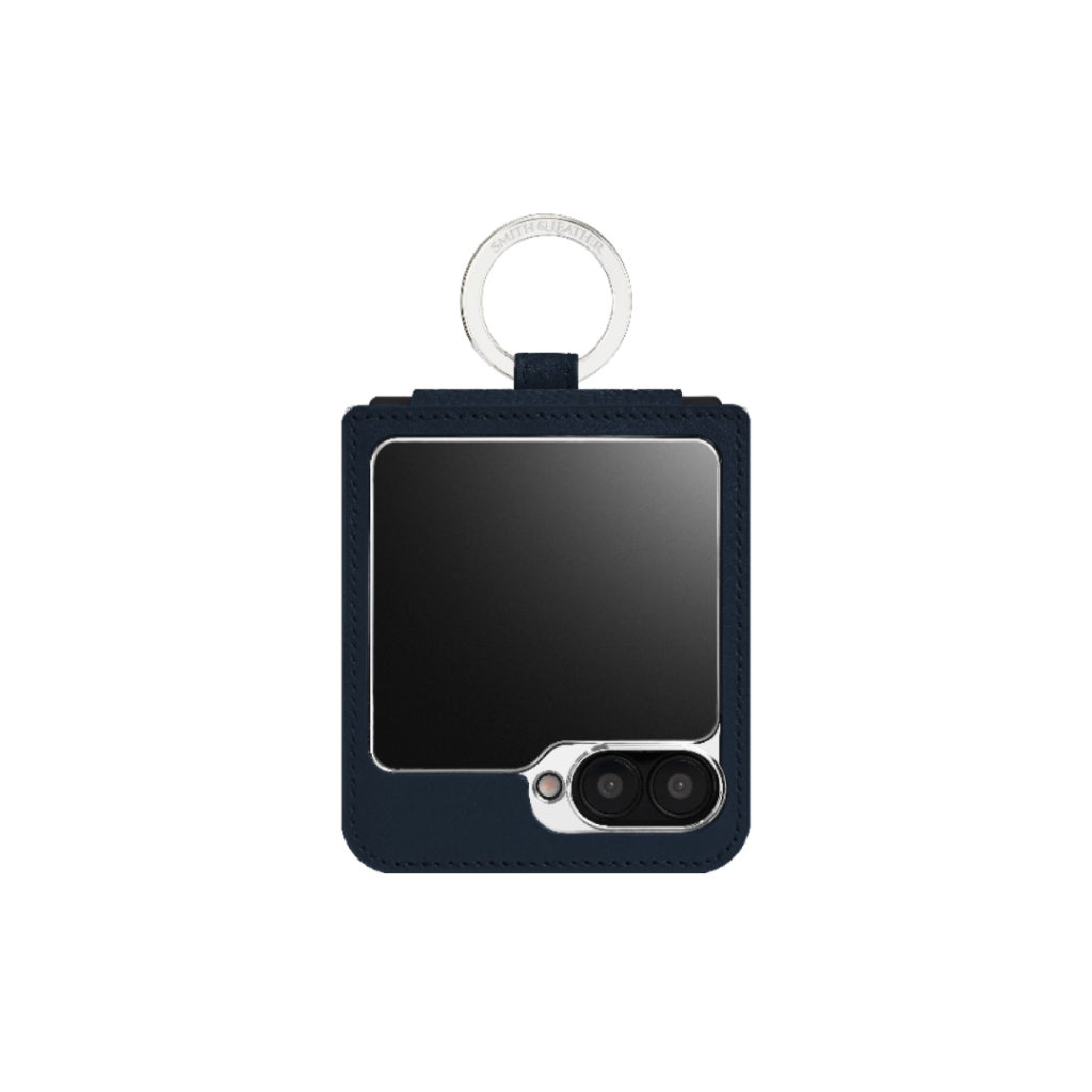 Smith&Leather Samsung Galaxy Z Flip Card Pocket Frame 6 Navy - photo 3