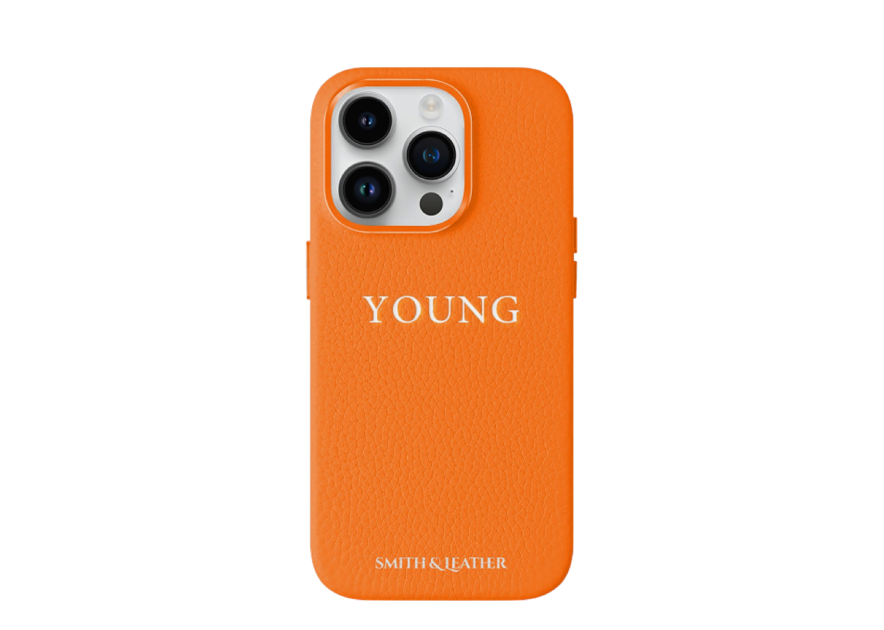 Smith&Leather iPhone 15 Pro Max MagSafe Leather Case Orange - photo 2
