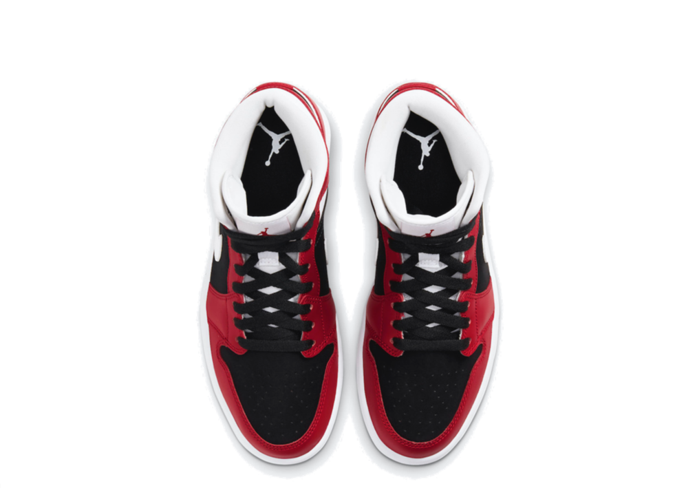 Air Jordan 1 Mid Gym Red Black (Women's) - photo 2
