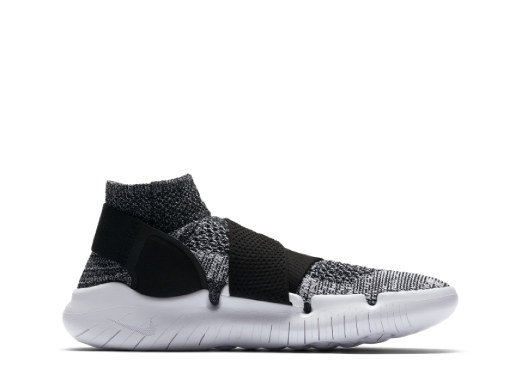 Nike Free RN Motion Flyknit Black White (Women's)