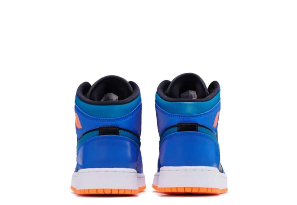 Air Jordan 1 Mid Racer Blue Green Abyss (Grade School) - photo 3