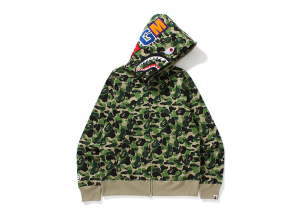 BAPE ABC Shark Full Zip Hoodie Green
