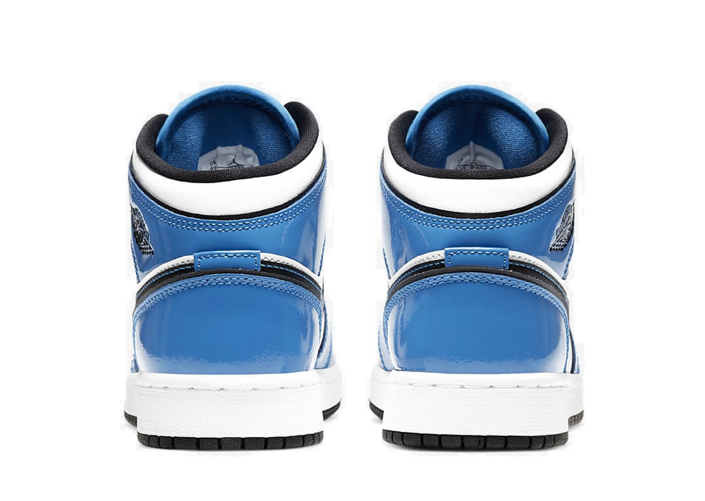 Air Jordan 1 Mid Signal Blue (Grade School) - photo 3