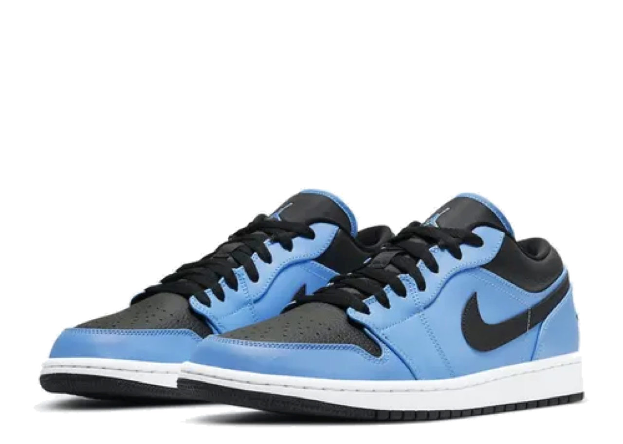Air Jordan 1 Low University Blue Black (Grade School) - photo 2