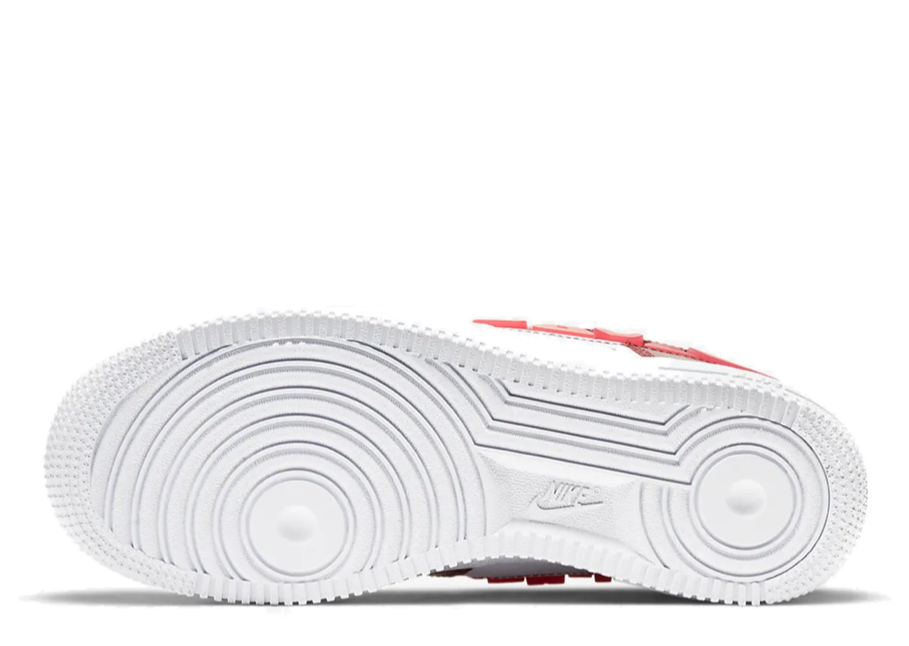 Nike Air Force 1 Low Love For All Red Burgundy White - photo 4