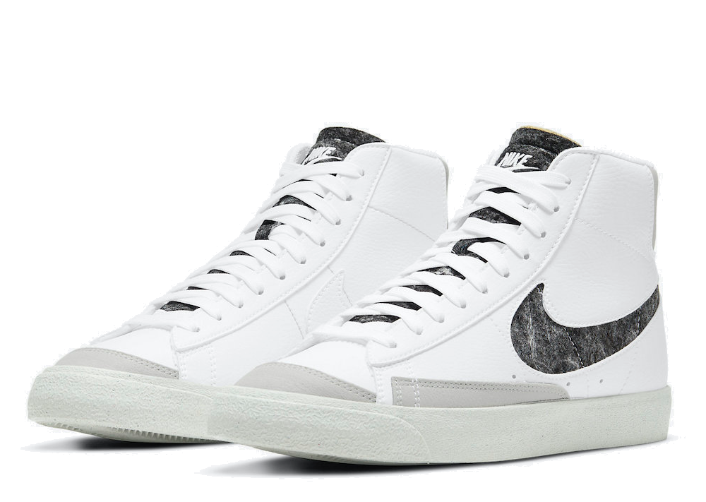 Nike Blazer Mid '77 Vintage Recycled Wool Pack White Light Smoke Grey - photo 2