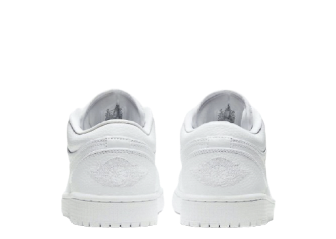 Air Jordan 1 Low Triple White Tumbled Leather - photo 3