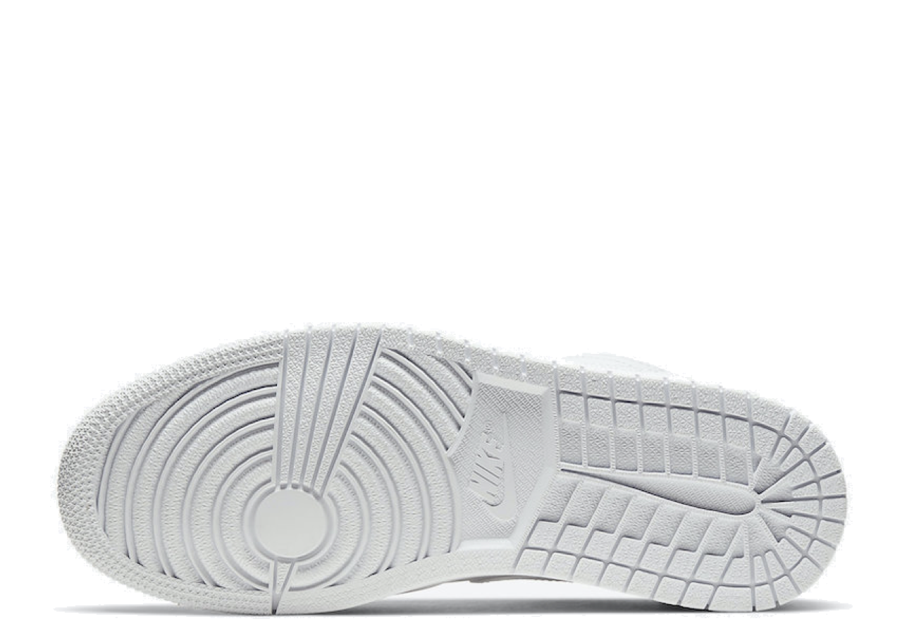 Air Jordan 1 Low Triple White Tumbled Leather - photo 4