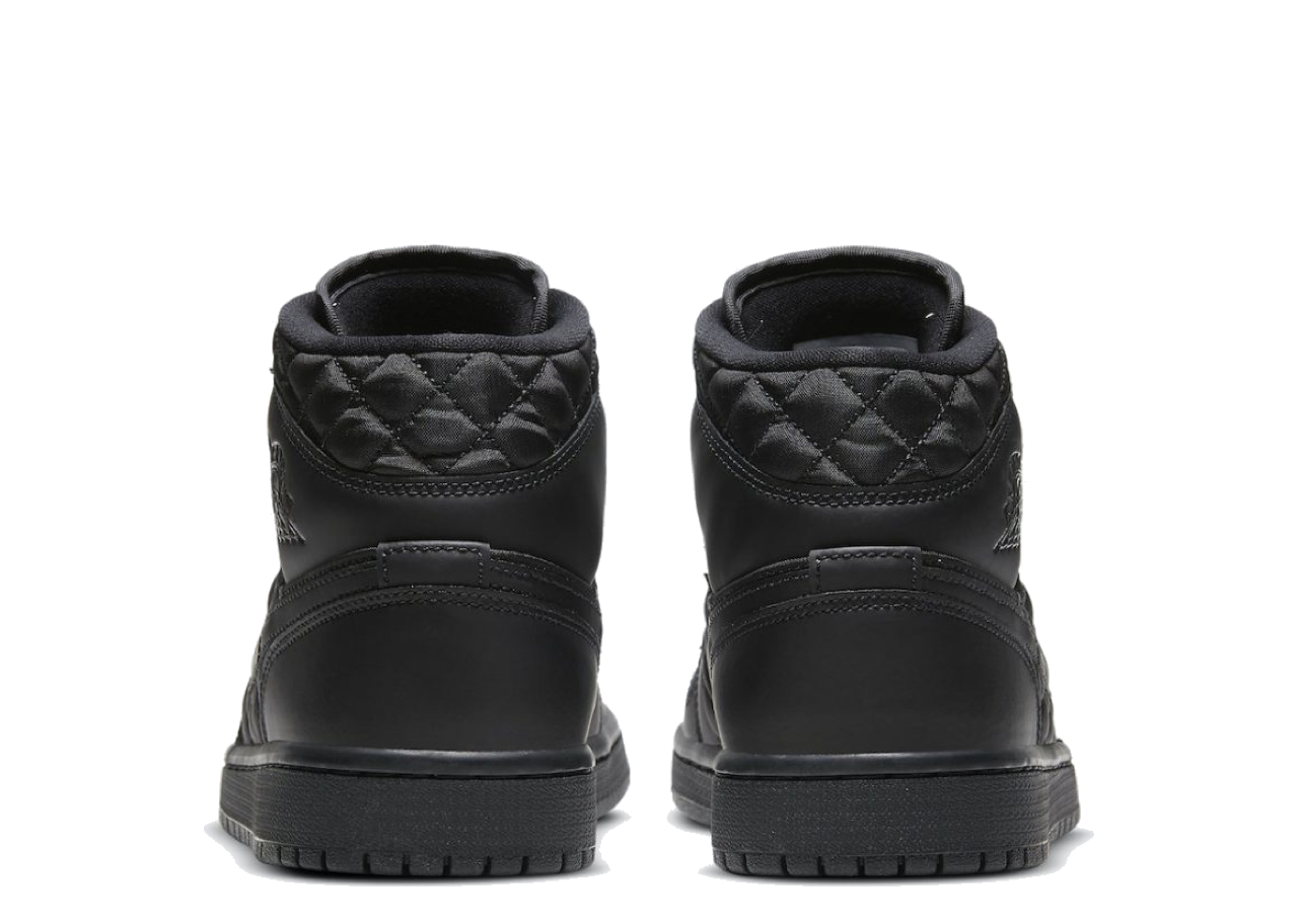 Air Jordan 1 Mid SE Quilted Black (Women's) - photo 3