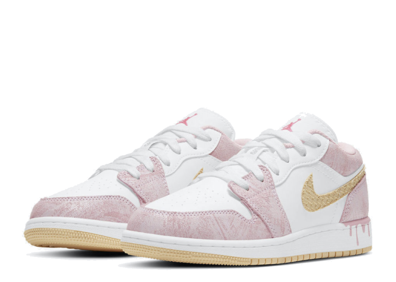 Air Jordan 1 Low Paint Drip (Grade School) - photo 2