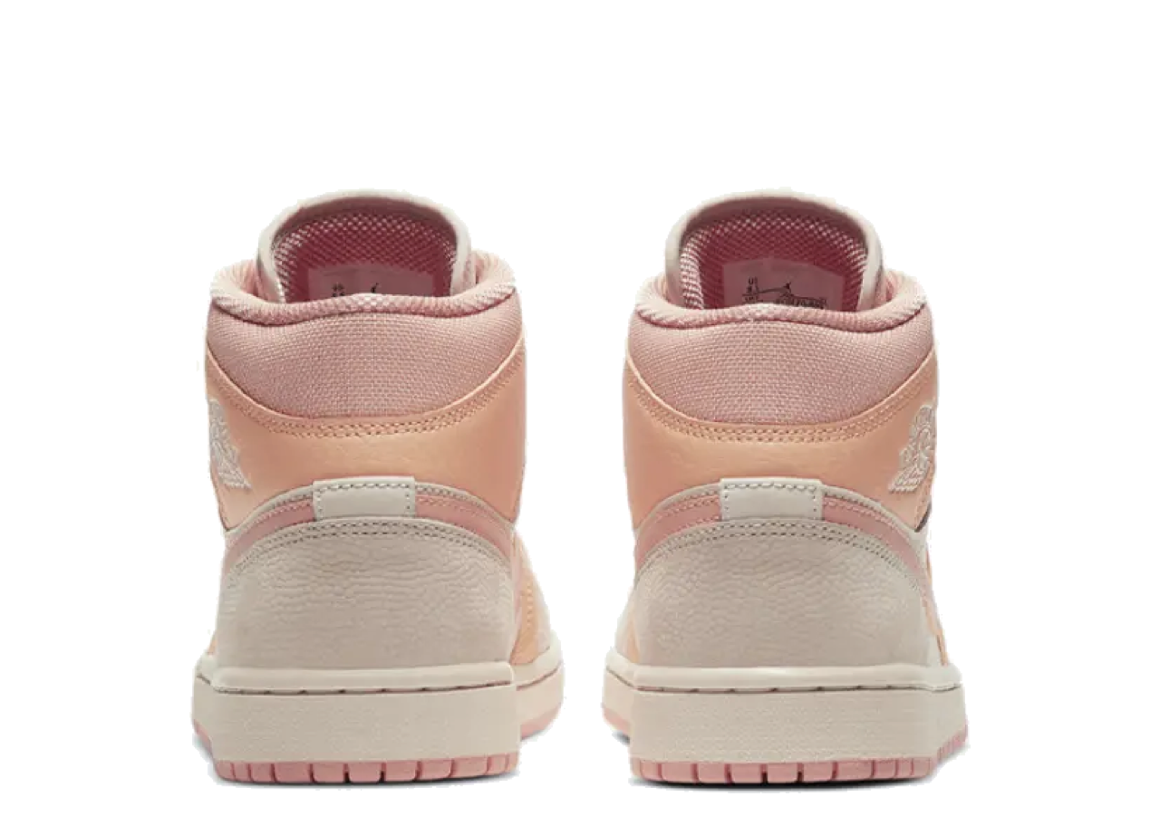 Air Jordan 1 Mid Apricot Orange (Women's) - photo 3