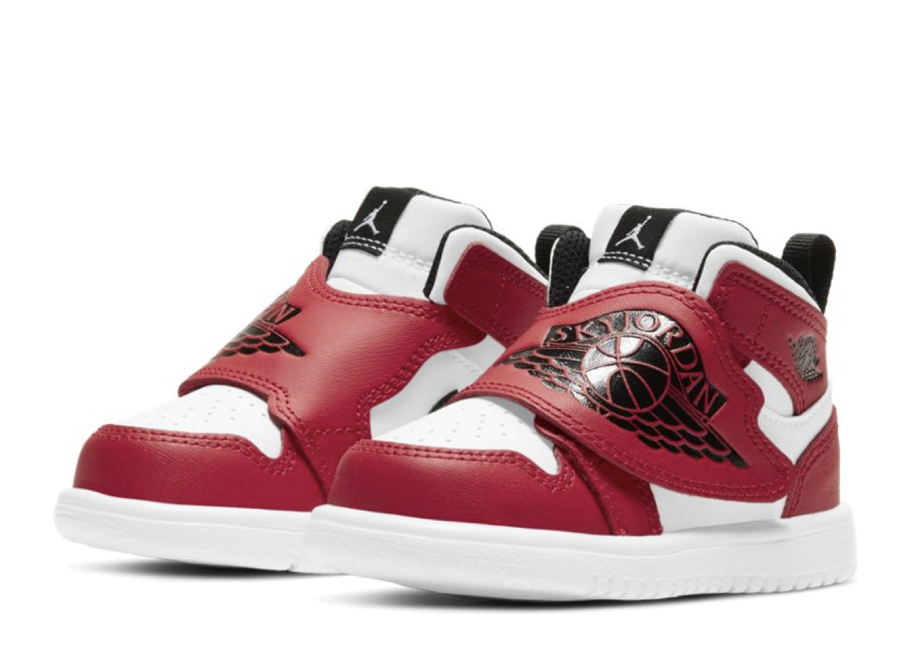 Sky Air Jordan 1 White Black University Red (Toddler) - photo 3