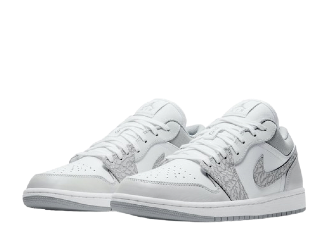 Air Jordan 1 Low PRM Smoke Grey Elephant - photo 2