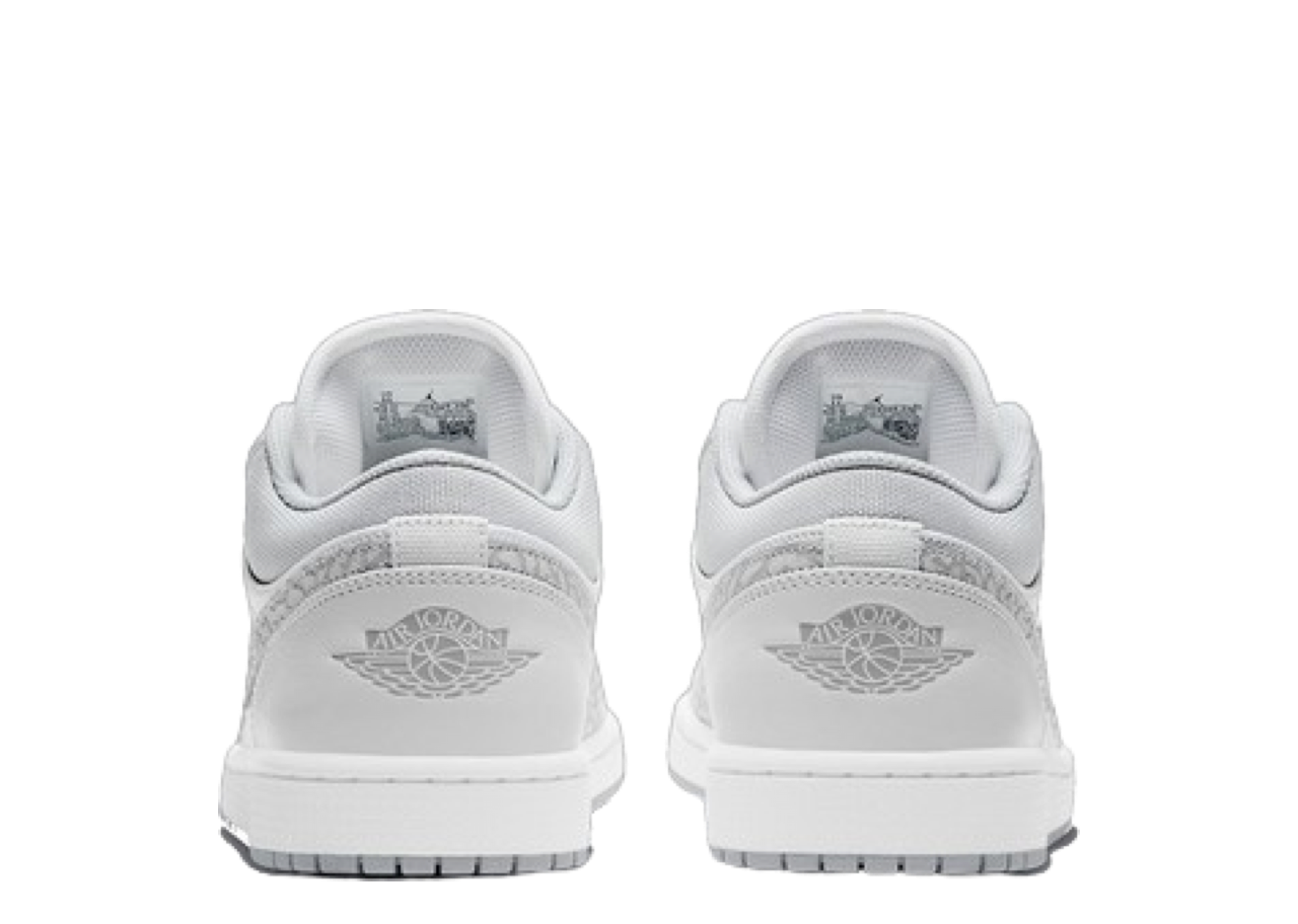 Air Jordan 1 Low PRM Smoke Grey Elephant - photo 3