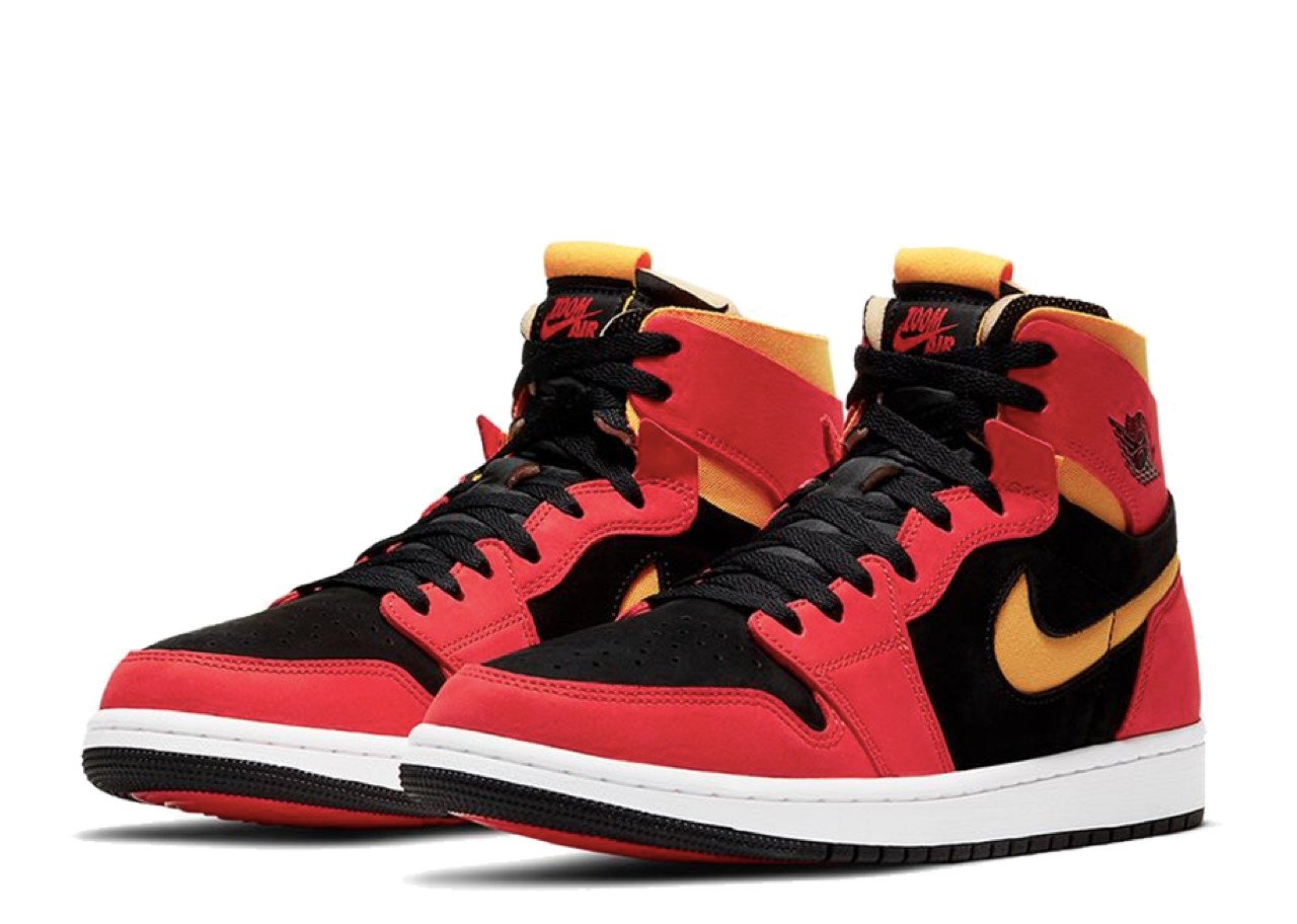 Air Jordan 1 High Zoom Air CMFT Black Chile Red - photo 2