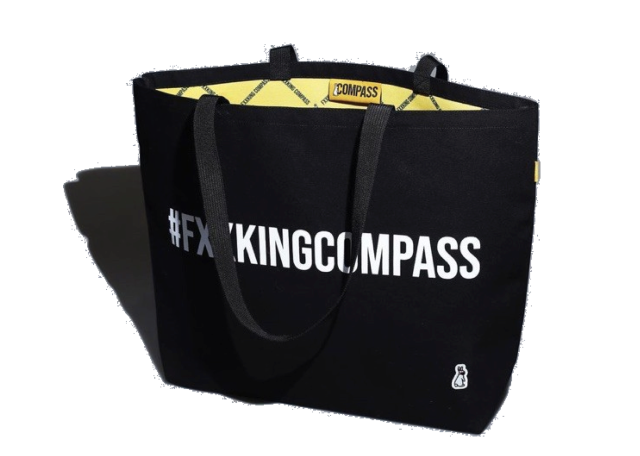 Compass x Fxxking Rabbit #FXXKINGCOMPASS Totebag