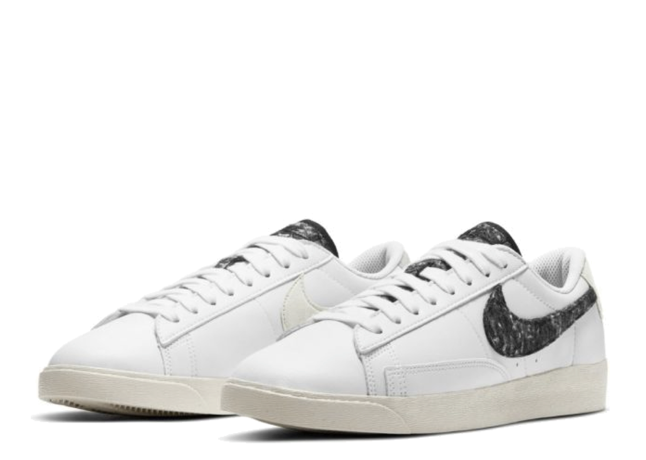 Nike Blazer Low SE Recycled Wool Pack White Black (Women's) - photo 2