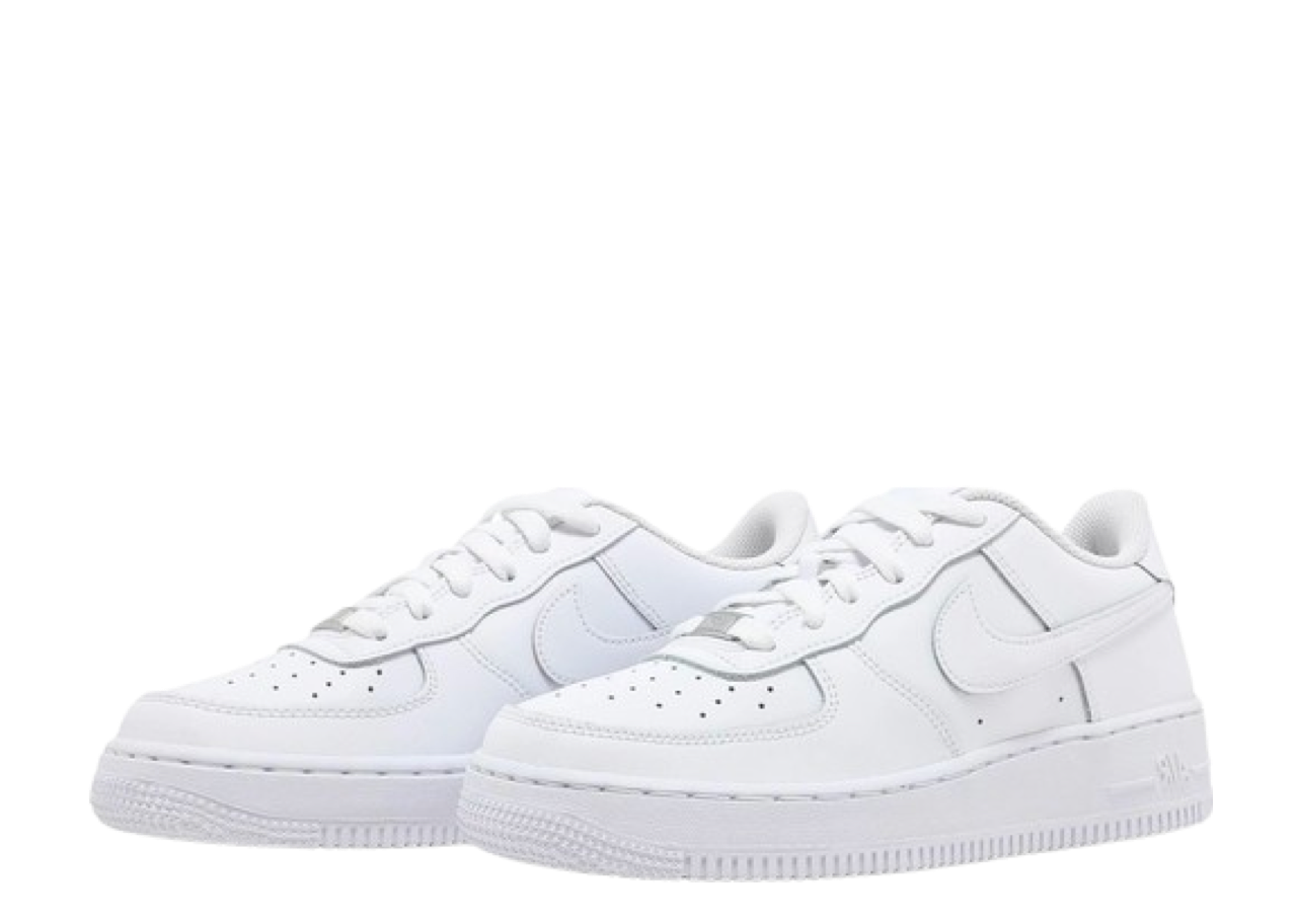 Nike Air Force 1 LE Triple White (Grade School) - photo 2