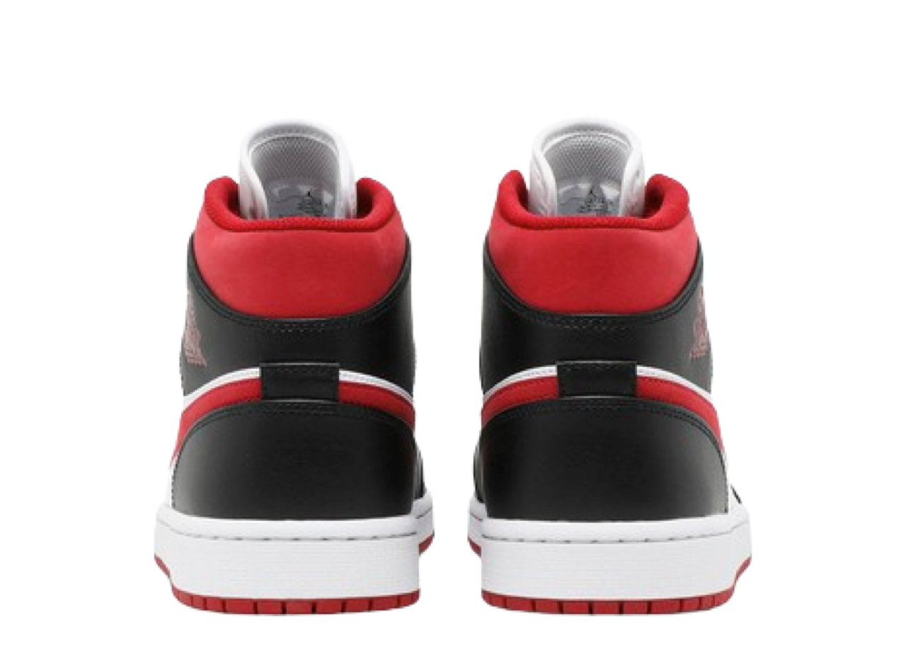 Air Jordan 1 Mid Gym Red Black White - photo 3