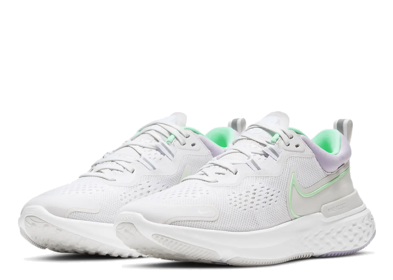 Nike React Miler 2 Platinum Tint Green Glow (Women's) - photo 2