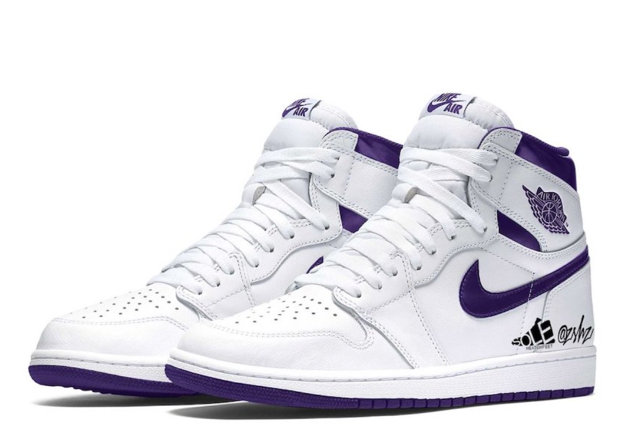 Air Jordan 1 Retro High Court Purple (Pre-School) (2021) - photo 2