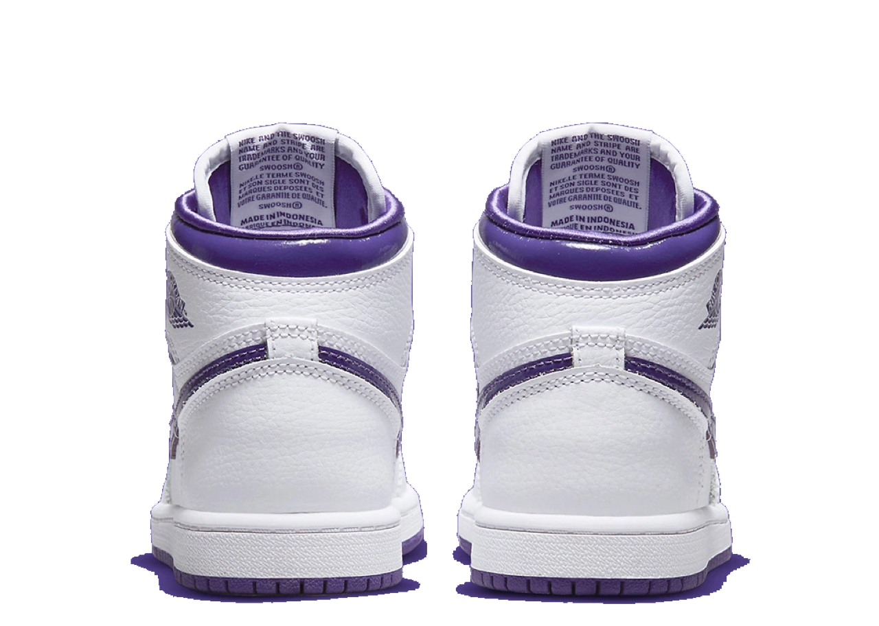 Air Jordan 1 Retro High Court Purple (Pre-School) (2021) - photo 3