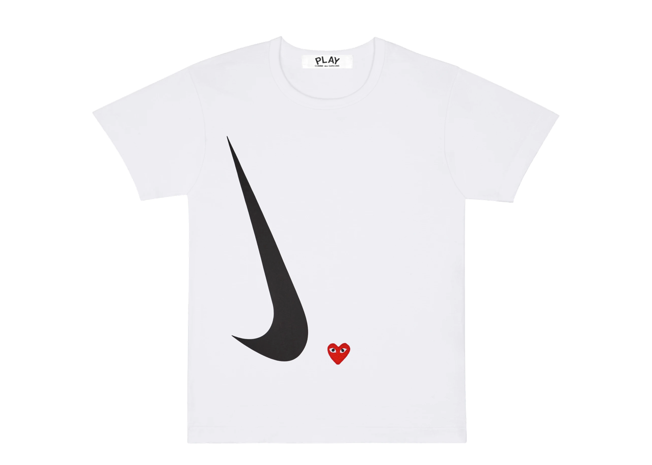 Comme Des Garcons PLAY x Nike T-Shirt White