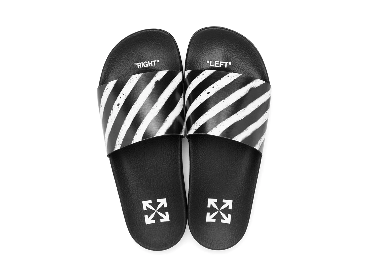 Off-White Spray Sandal Black White - photo 4